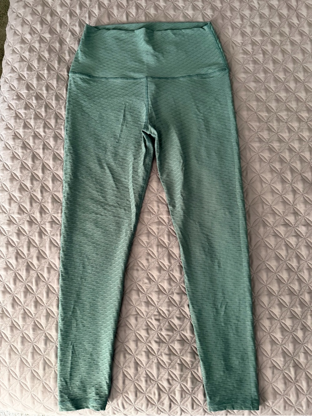 Born Primitive Green Textured High-Waist Leggings
